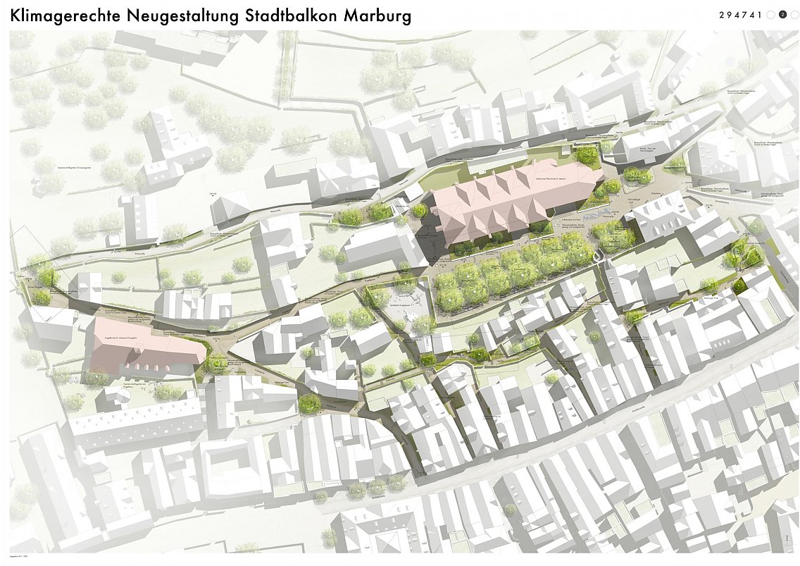 bbz landschaftsarchitekten berlin gmbh: 1. Preisträger beim freiraumplanerischen Wettbewerb zur klimagerechten Neugestaltung des Lutherischen Kirchhofs und des umliegenden Wegenetzes