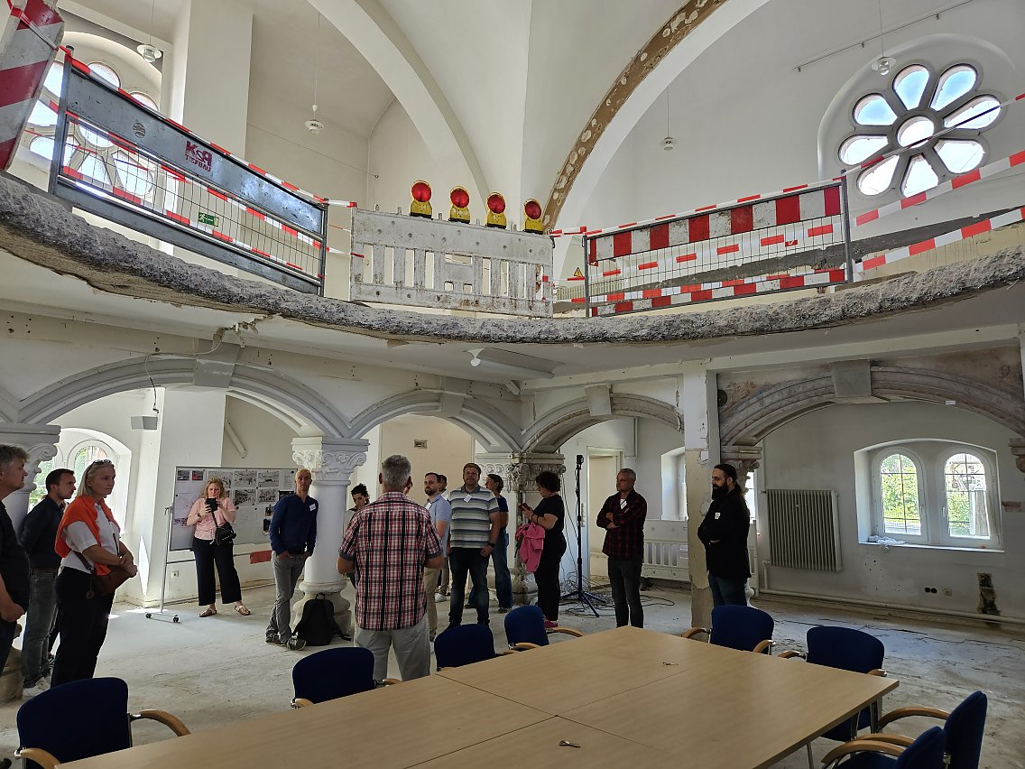 Umbauarbeiten in der ehemaligen Synagoge in Schlüchtern