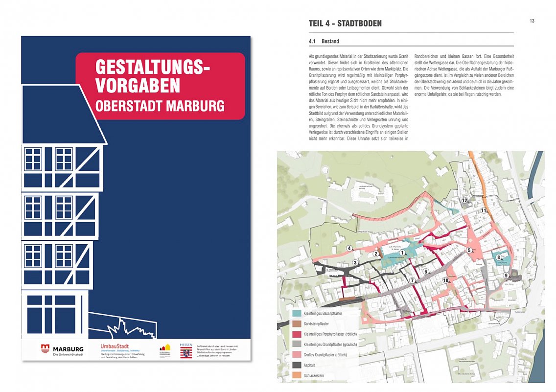 Gestaltungsvorgaben für die Oberstadt Marburg