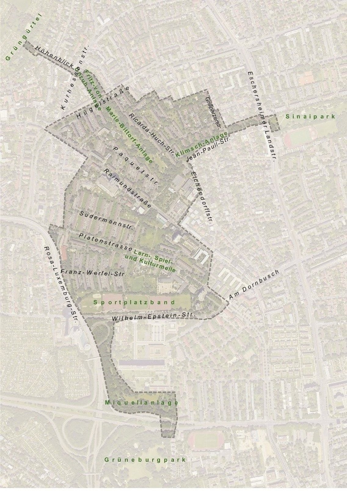 Fördergebiet ZSG „Grünes Ypsilon Ginnheim/ Dornbusch“ Frankfurt am Main