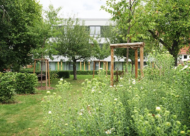 Foto: Blick in den Garten des Stadthauses