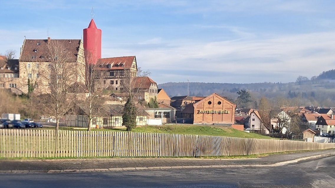 Blick vom Burgenring auf das Fördergebiet in Schlitz