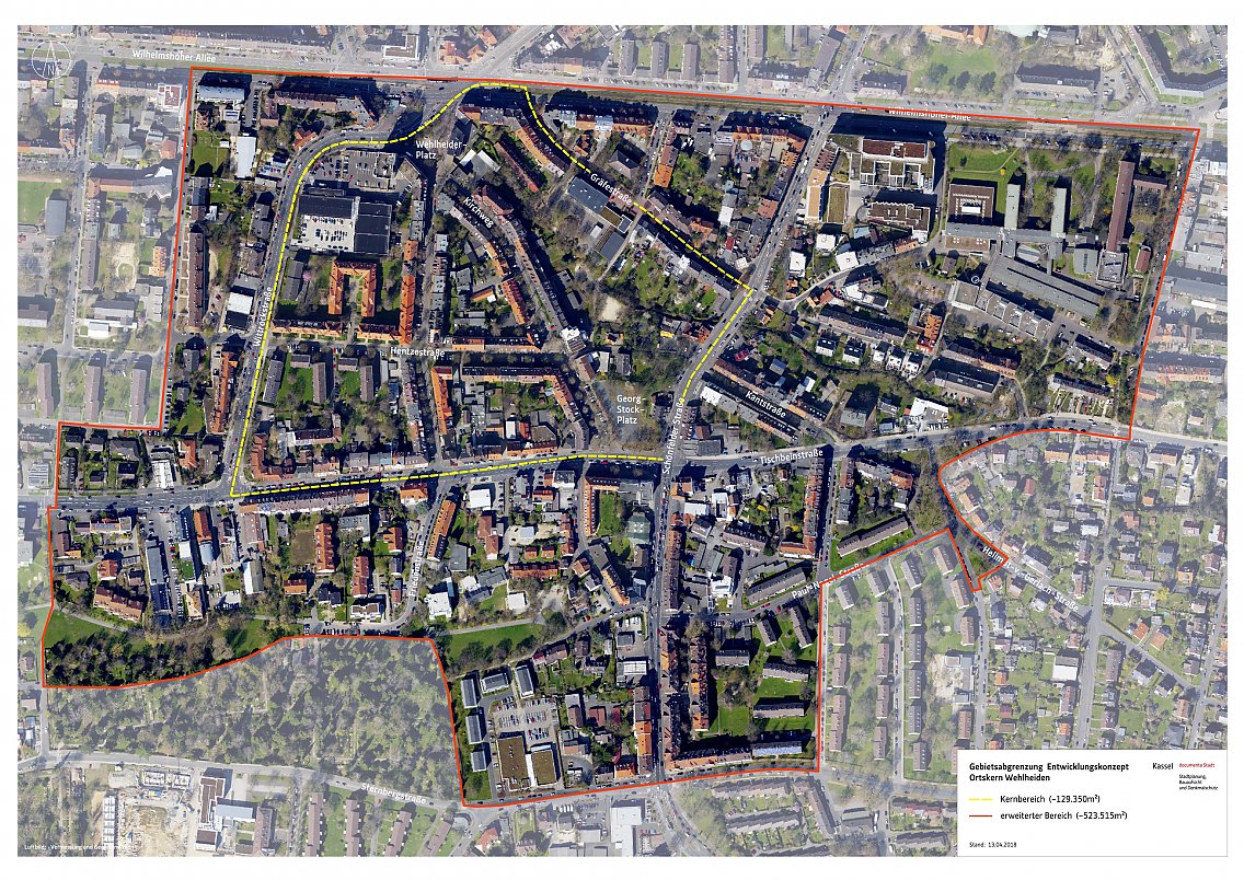 Fördergebiet „Alter Ortskern Wehlheiden“ – Lebendige Zentren