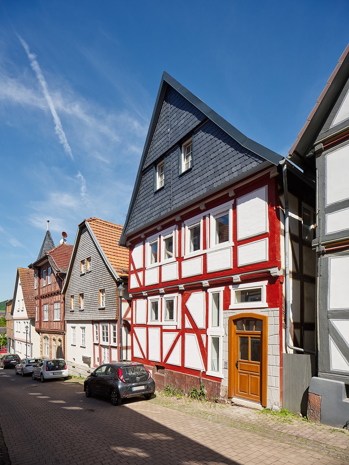 Sanierungsbeispiel in Gudensberg: Hintergasse 27 – Fassadensanierung