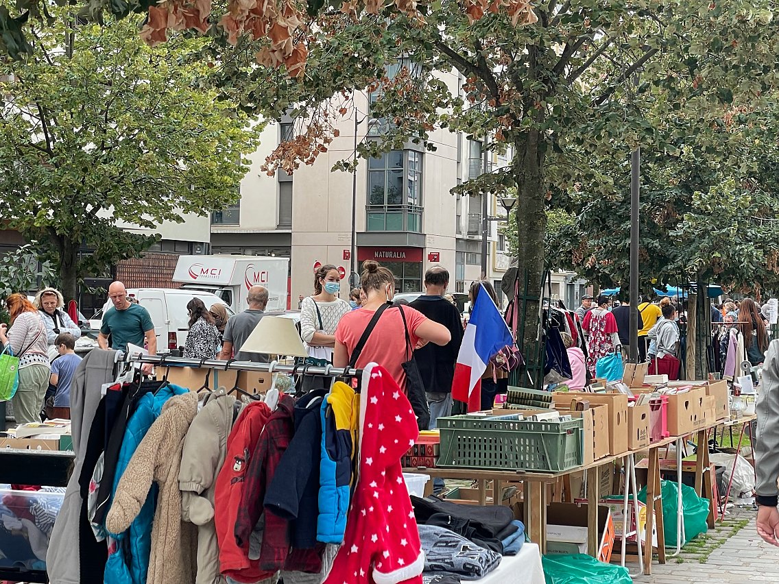 Flohmarkt in der Stadt