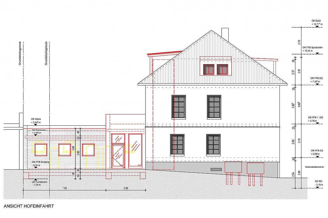 Jugendzentrum Schillerstraße in Ndda Planungskizze