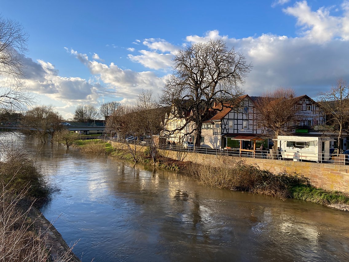 Nordufer in Rotenburg an der Fulda vor der Umgestaltung
