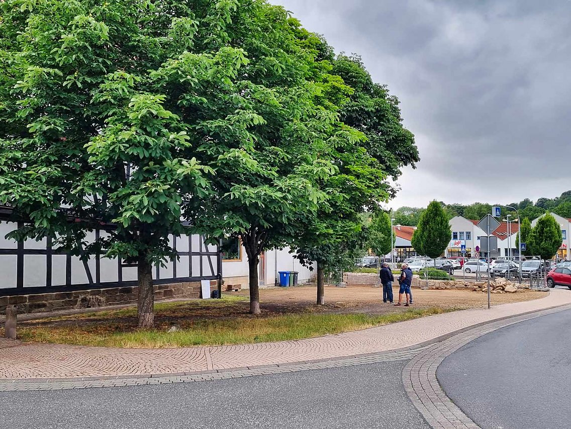 Platz am Niedertor in Sontra vor der Umgestaltung