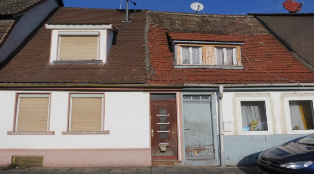 Leerstehendes Gebäude im Fördergebiet von Gernsheim