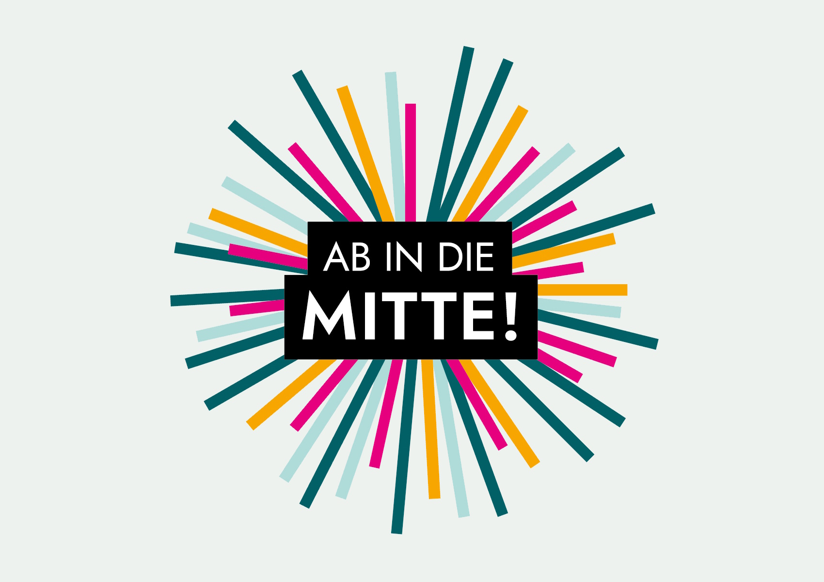 Logo der hessischen Initiative &bdquo;Ab in die Mitte&ldquo;