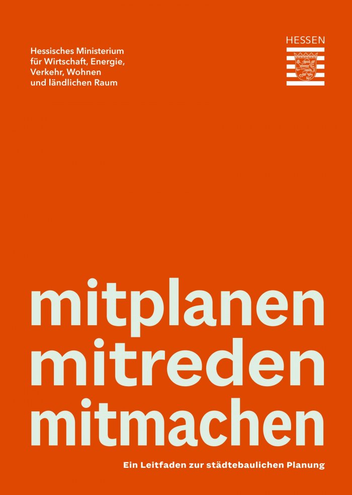 Deckblatt der Broschüre „Mitplanen Mitreden Mitmachen“